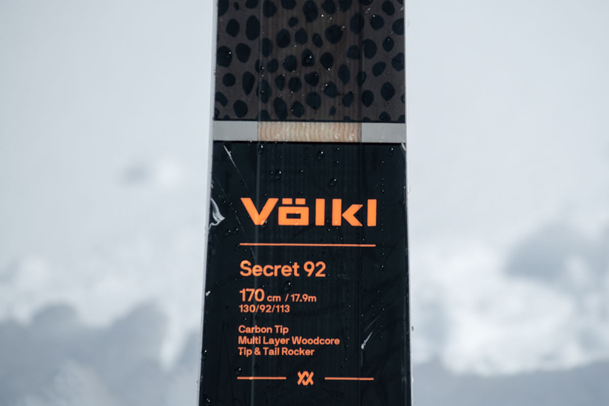 Volkl Secret 92 all-mountain ski (sizing)